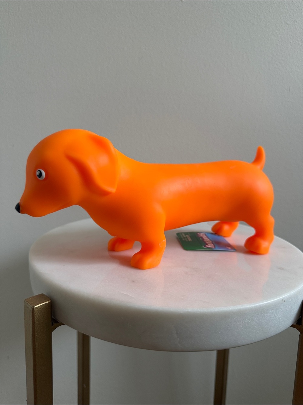 Sunny Days Squeeezy Dachshund Dog - Orange
